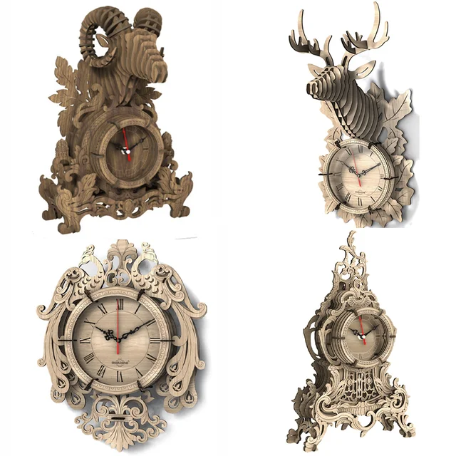 3d wooden clock puzzles for adults Emily willis threesome