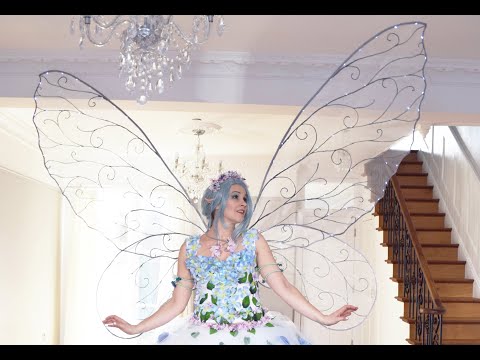 Adult blue fairy wings Adult twin costume ideas