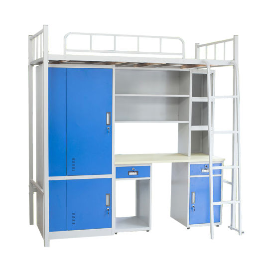 Adult bunk bed with desk Plastic construction hats for adults