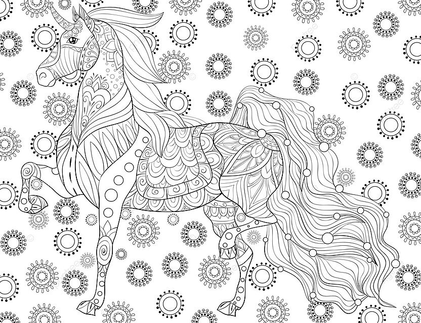 Adult coloring pages unicorn Non nude porn models