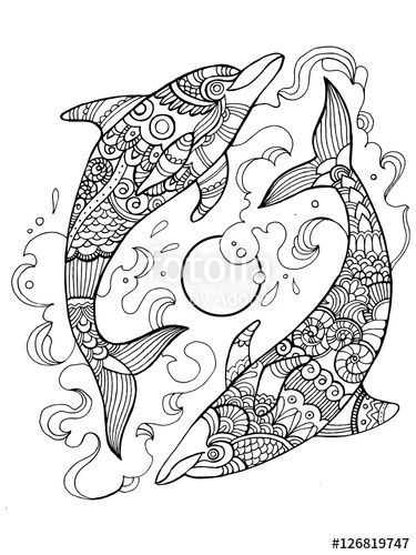 Adult dolphin coloring pages Mia smiles lesbian
