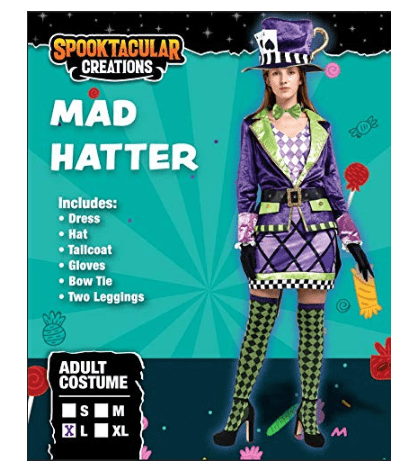 Adult female mad hatter costume Lesbian gif funny