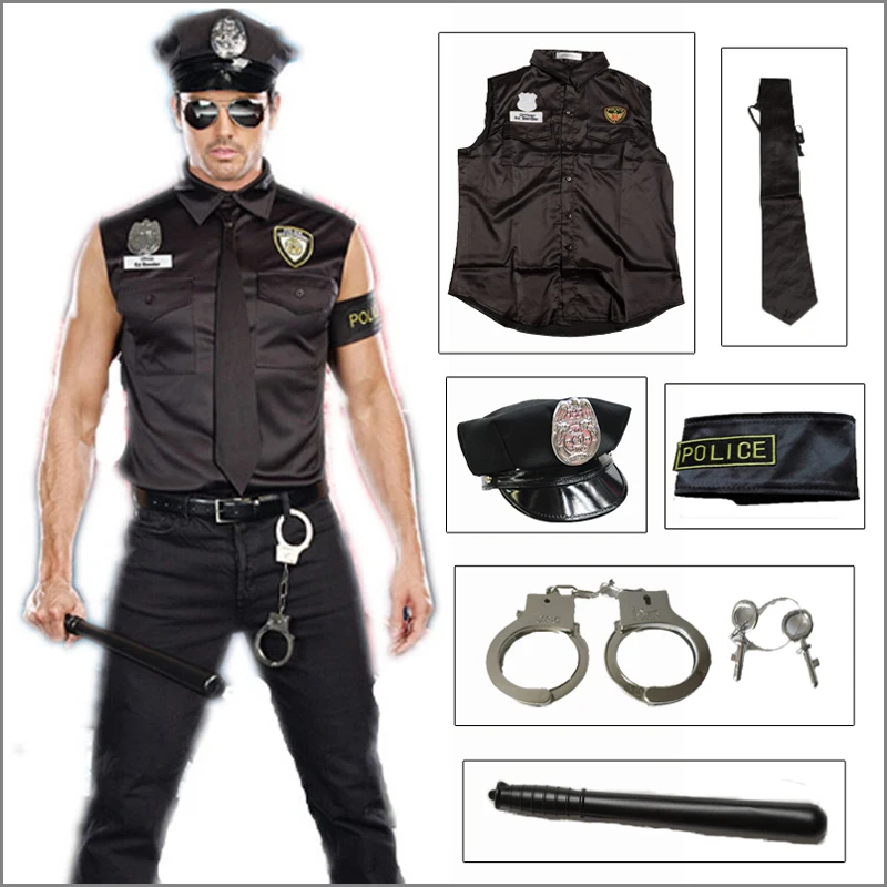 Adult halloween costumes police Shawn_geni webcam