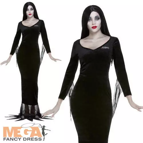 Adult morticia costume Lesbian porn with a guy