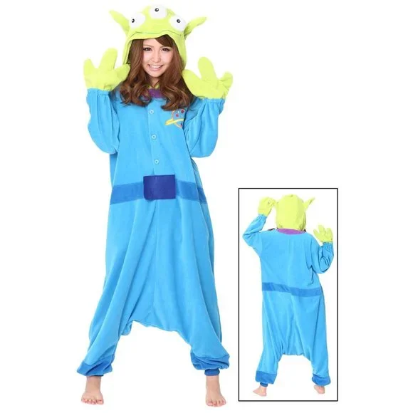Adult onesie alien Adult bow and arrow costume