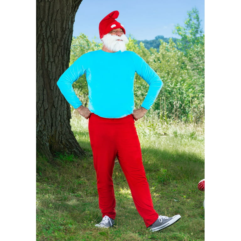 Adult papa smurf costume Cumshot crossfire