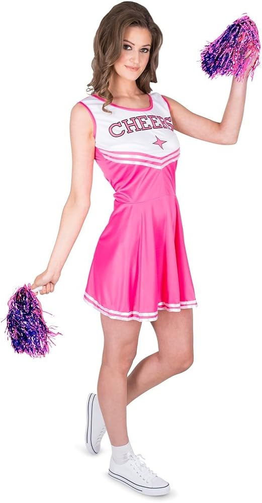 Adult pink cheerleader costume Mia khalifa library porn