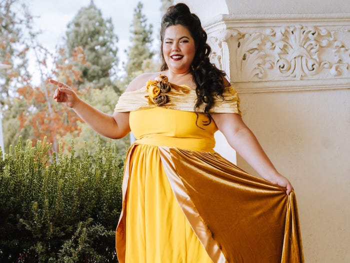 Adult plus size belle costume Free viral porn