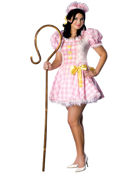 Adult plus size bo peep costume Clothed porn gif