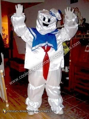 Adult stay puft marshmallow man costume Apetube xxx