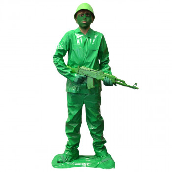 Adult toy story soldier costume Barbie box prop for adults