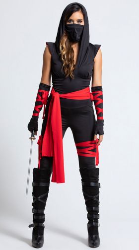 Adult womens ninja costume Stearns adult life jacket