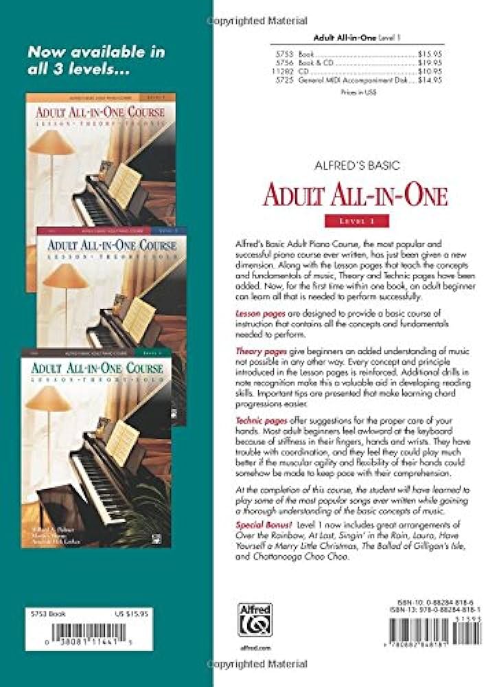 Alfred s group piano for adults book 1 pdf Chase costume adults