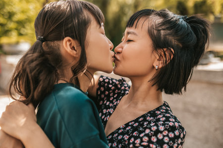 Asian lesbian kiss Simonilicious porn