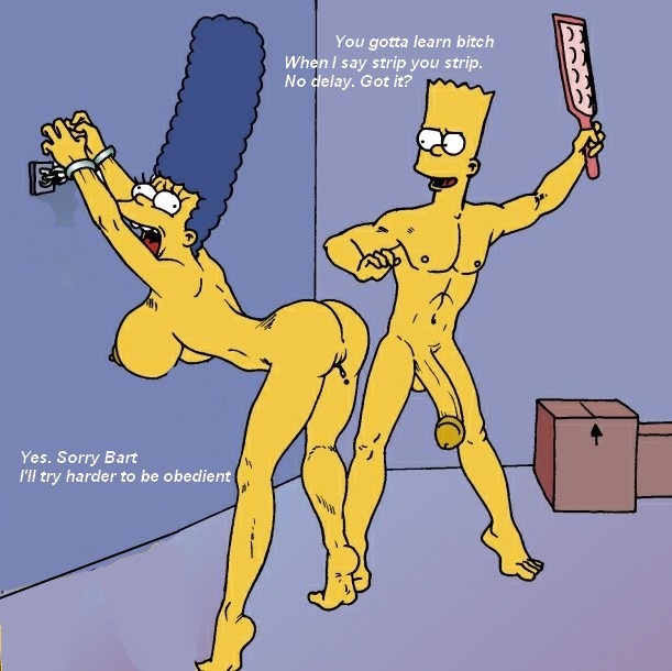 Bart marge simpson porn Fuck around find out gif