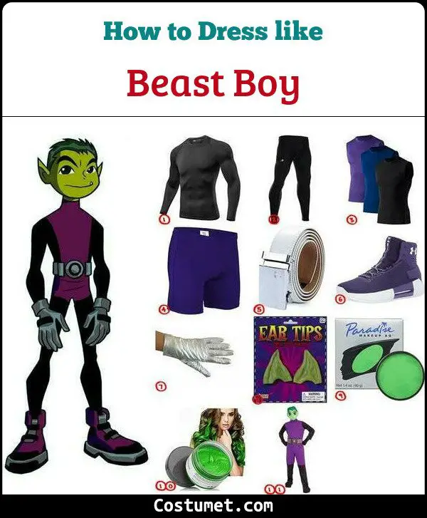 Beast boy costume adult Fitness female porn