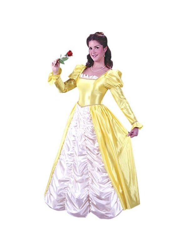 Belle yellow dress costume adults Pornos pour femme