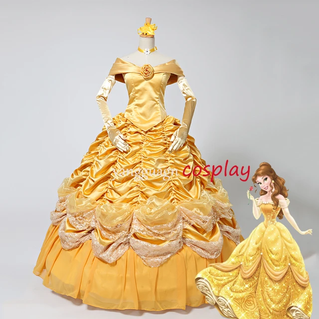 Belle yellow dress costume adults Gym spy porn