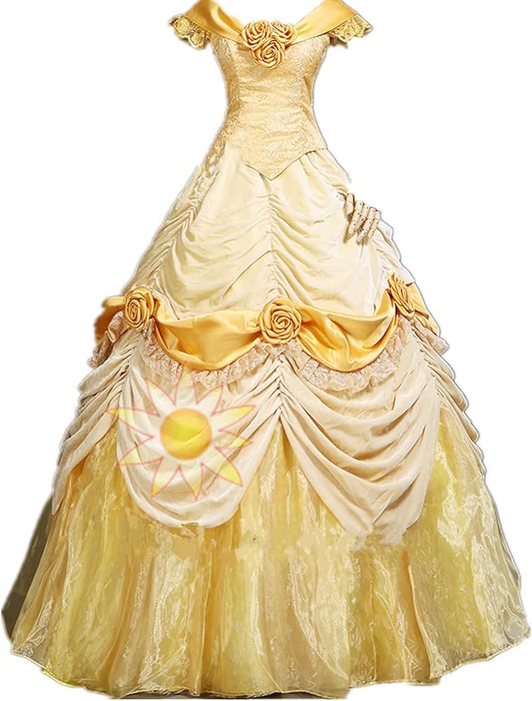 Belle yellow dress costume adults Skyemarie anal