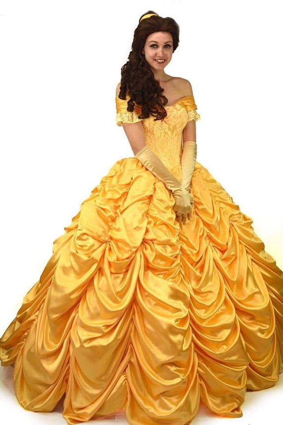 Belle yellow dress costume adults Natalie reynolds pussy