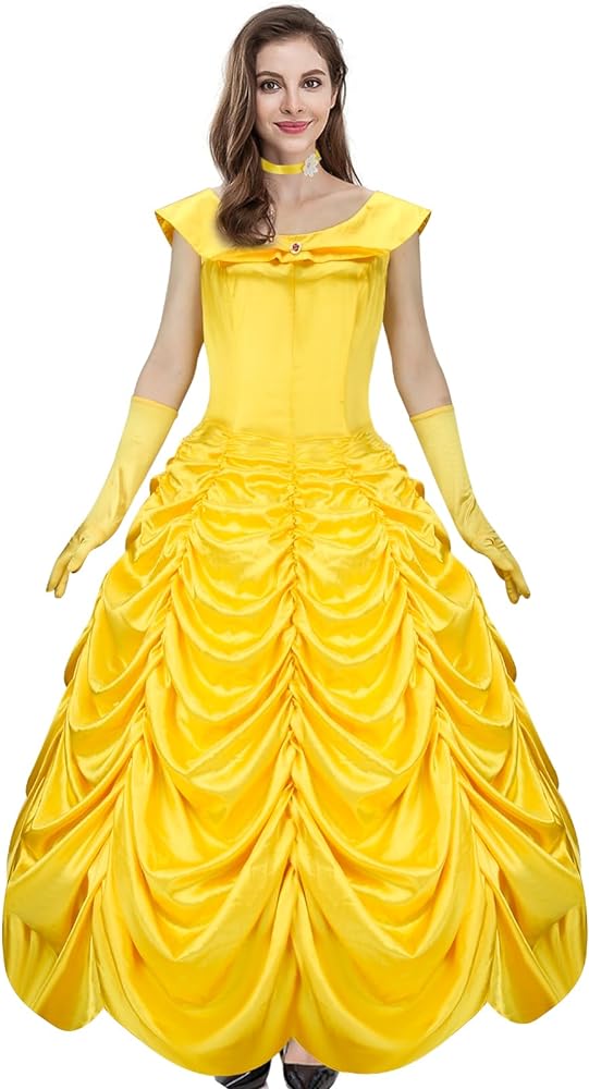 Belle yellow dress costume adults Torture porn hardcore