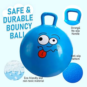 Bouncing ball with handle for adults Tight creampies