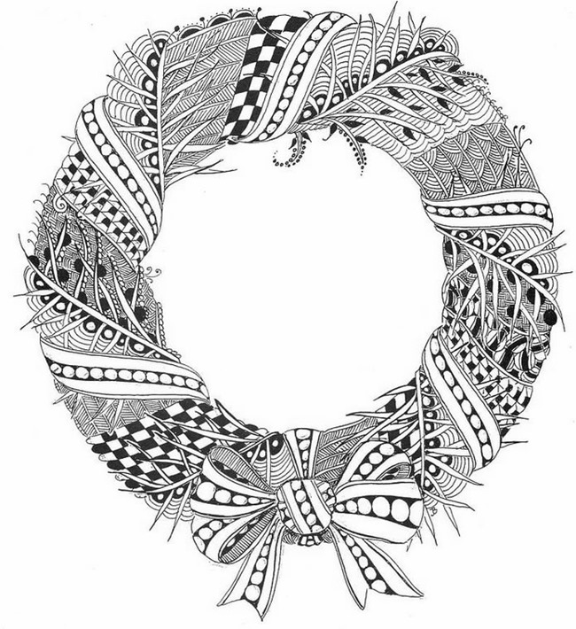 Christmas printable coloring pages for adults Tangled gifts for adults