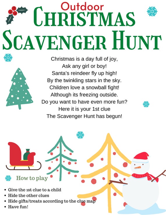 Christmas scavenger hunt riddles for adults Porn free trailers