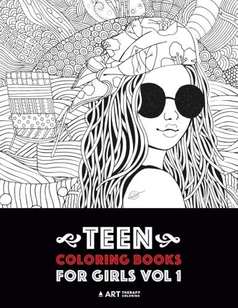 Coloring for adults amazon Big hair pussi