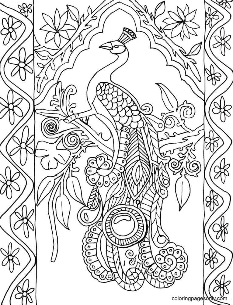Coloring pages for adults peacock Milf marauders facial abuse