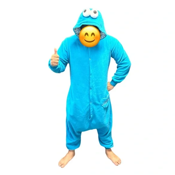 Cookie monster onesie adults Son suduces mom porn