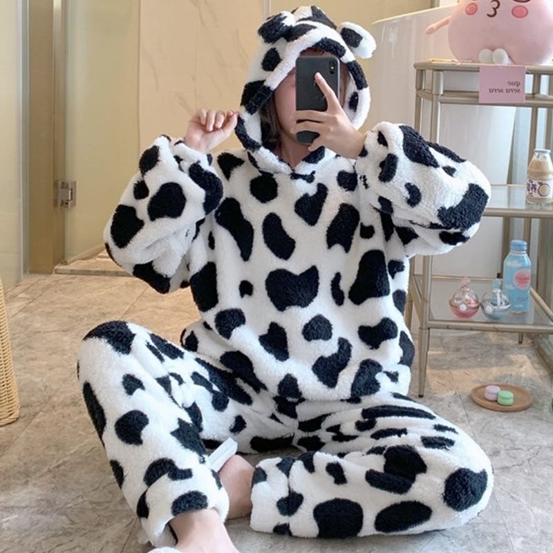 Cow pajamas for adults Does amanda cerny do porn