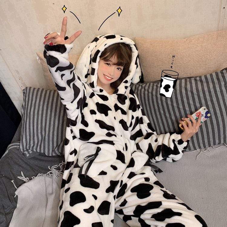 Cow pajamas for adults Merrymeeting adult ed