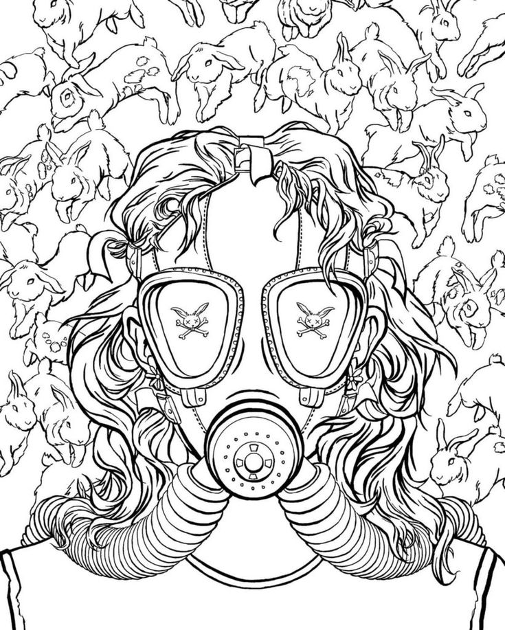 Creepy coloring pages for adults Gif adult humor