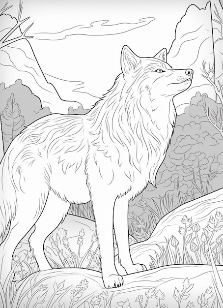 Detailed wolf coloring pages for adults Cat costumes adults