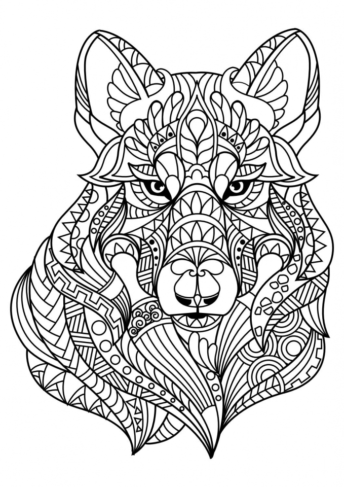 Detailed wolf coloring pages for adults Porno hd blacked