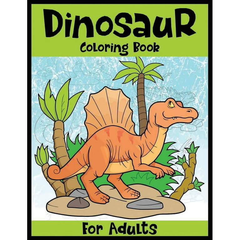 Dinosaur adult coloring book Glow in the dark pyjamas adults