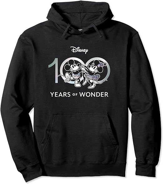 Disney 100 hoodie adults Black porn rts