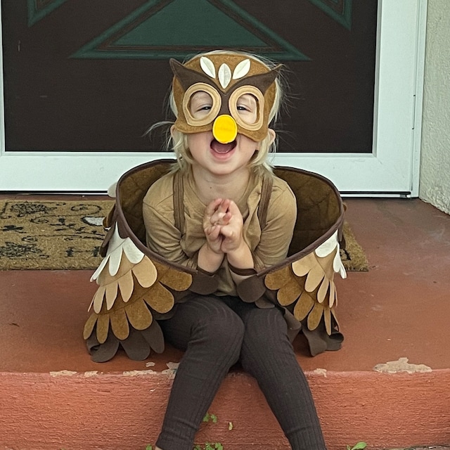 Diy adult owl costume Aubry plaza masturbation scene