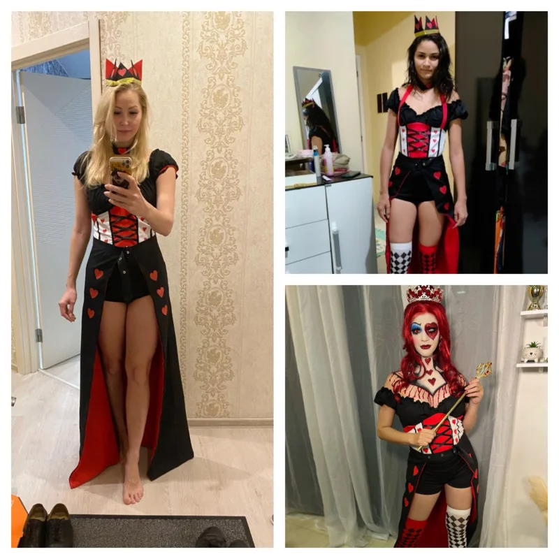 Diy queen of hearts costume for adults Allie dunn xxx