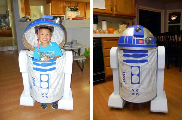 Diy r2d2 costume for adults Adult cowgirl costume ideas