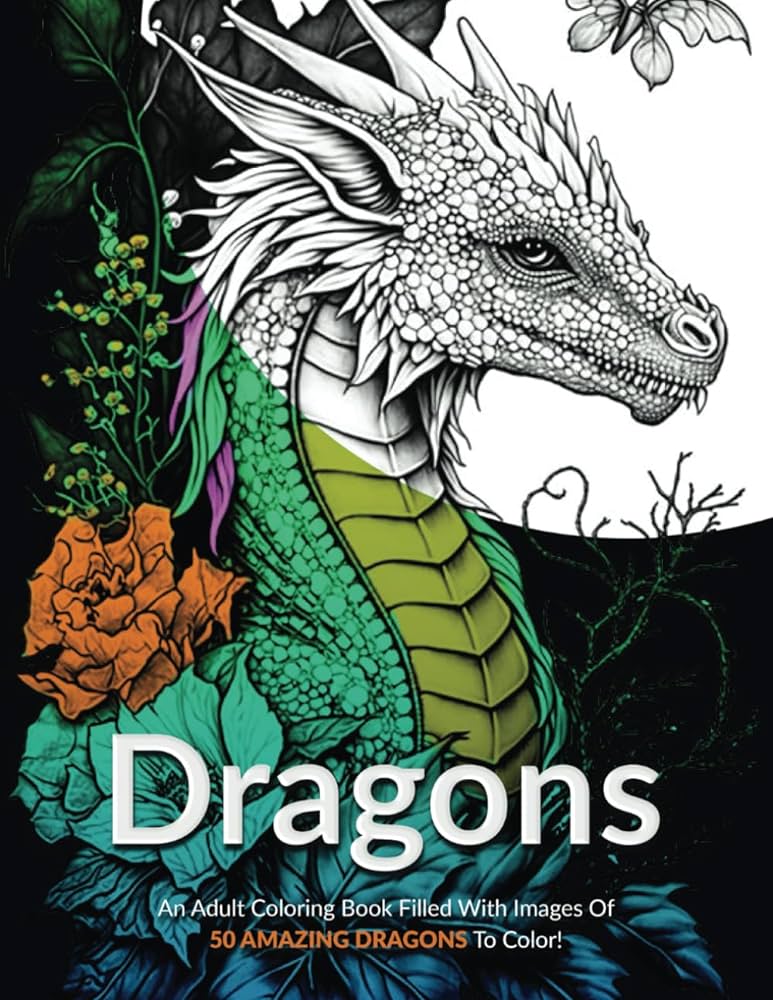 Dragon colouring book for adults Massive cumshot gif