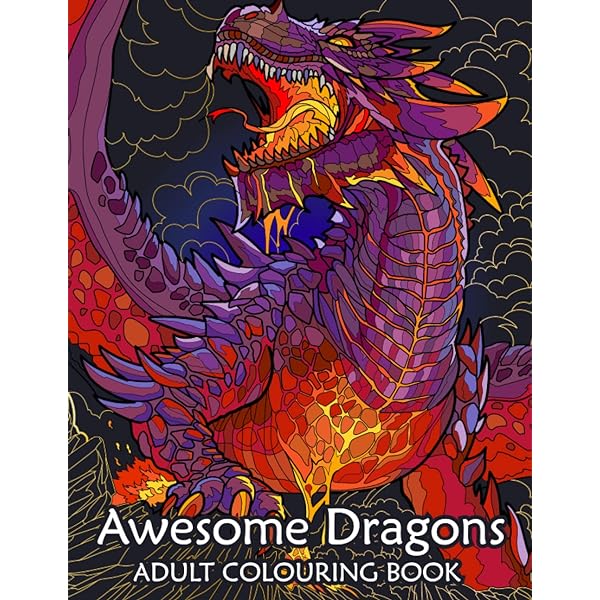Dragon colouring book for adults Porn hd video full