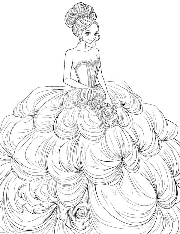 Dress coloring pages for adults Naked hot anal