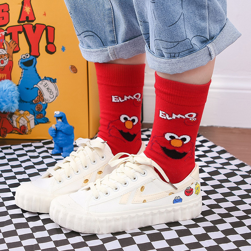 Elmo socks for adults Changing room blowjobs