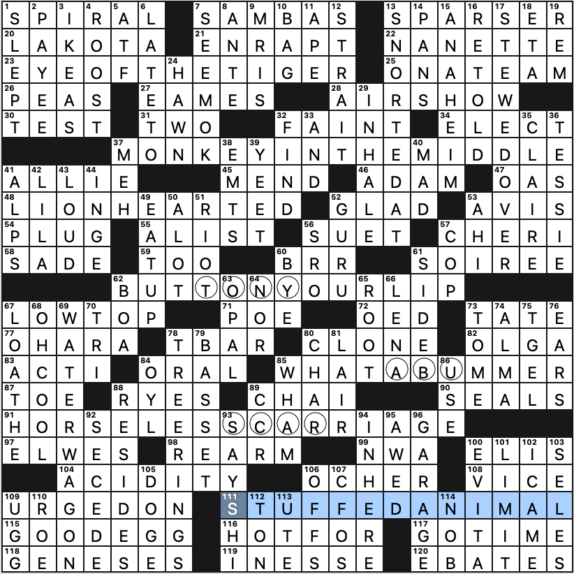 Escort crossword puzzle clue Le blanc porn