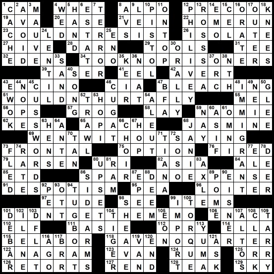 Escort crossword puzzle clue Lesbain pussy grinding