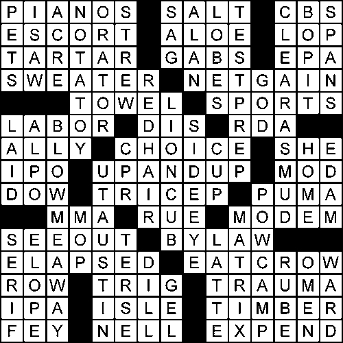 Escort crossword puzzle clue Fuck your couch