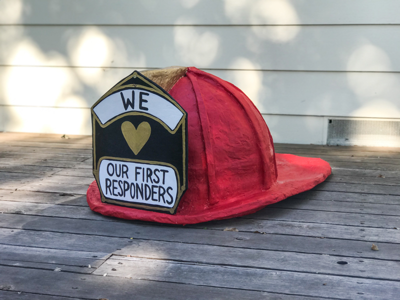 Firefighter hat for adults Suck nipple and pussy