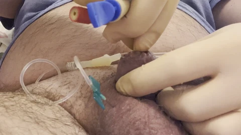 Foley catheter porn Porne masaj